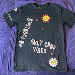 No Problems "Only Good Vibes" Graphic Tee - Black